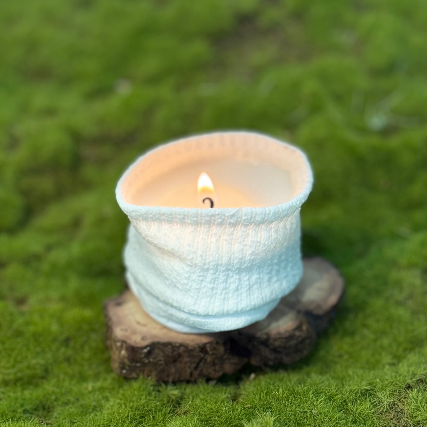 Creative Sock - Style Ceramic Container: Ideal for Candles or Small Plants
