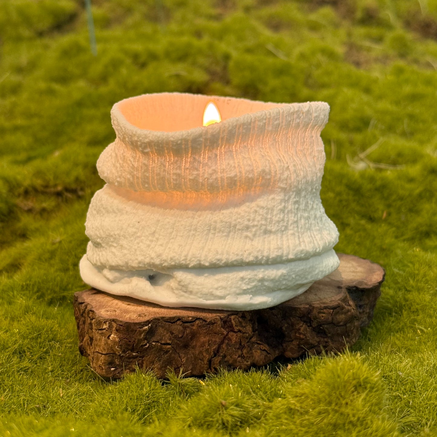 Ceramic socks aromatherapy candles a fun gift for your best friend Knitclay